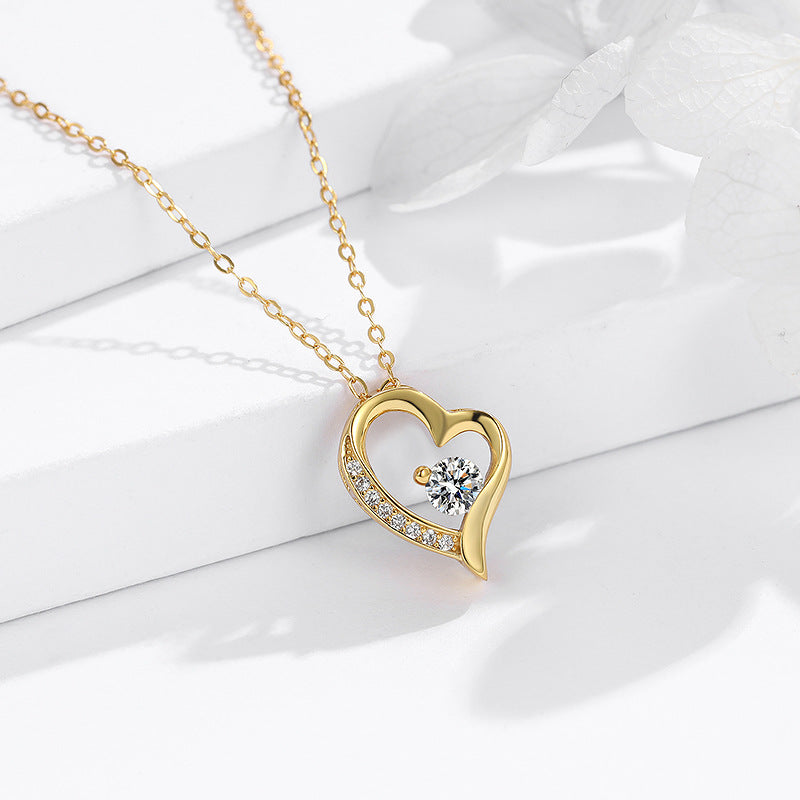 Crystal Heart Pendant Necklace