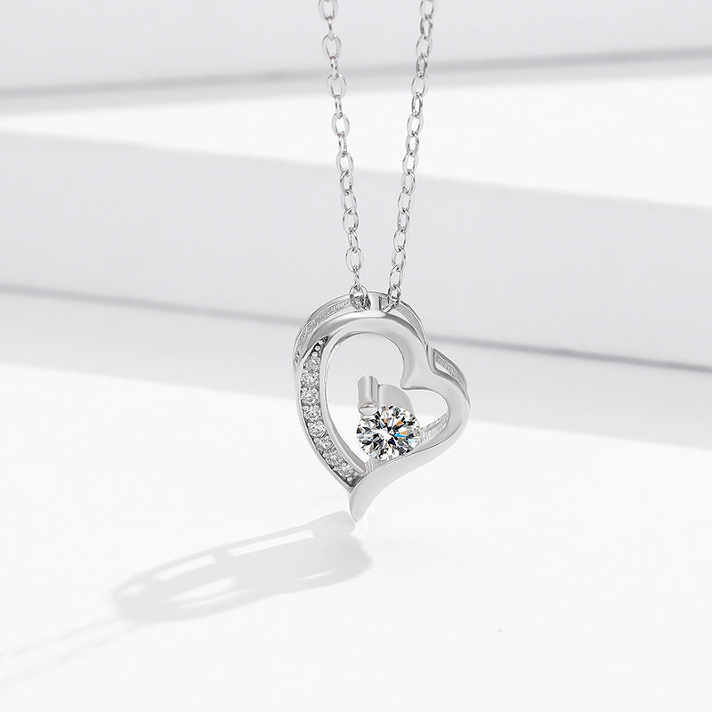 Crystal Heart Pendant Necklace