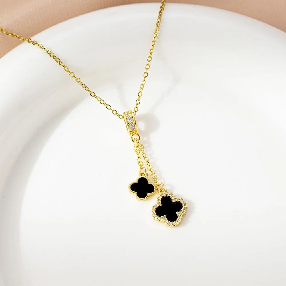 High-Quality Four-Leaf Clover Pendant Necklace - Lucky Charm Jewelry