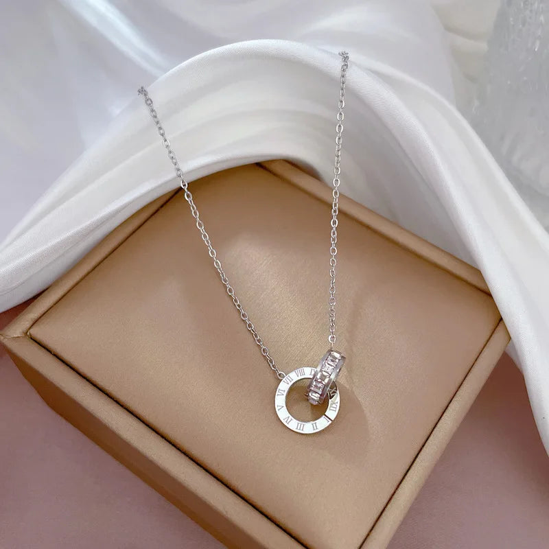 Elegant Roman Numerals Necklace, Trendy & Timeless Unique Gift