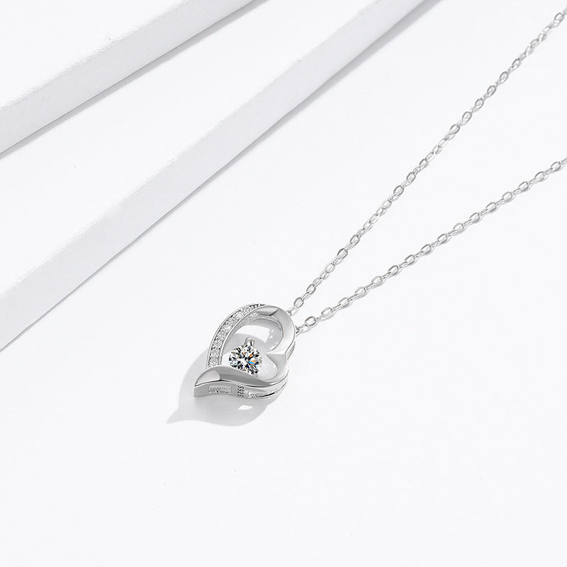 Crystal Heart Pendant Necklace