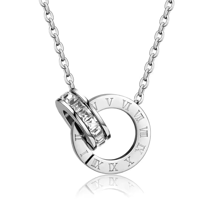 Elegant Roman Numerals Necklace, Trendy & Timeless Unique Gift